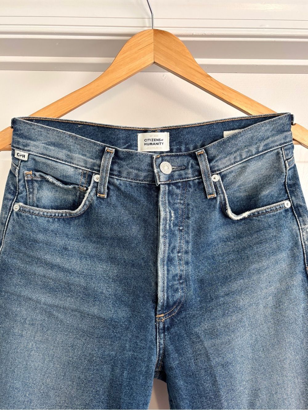 Citizens of Humanity Charlotte High Rise Straight Jeans Magnolia Size 26 - Picture 6 of 16